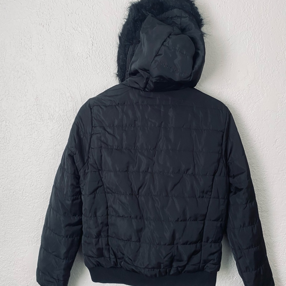 JouJou women’s faux fur lined hooded down jacket - Picture 9 of 16